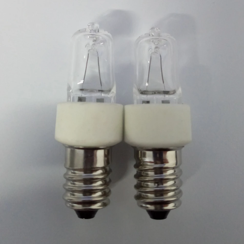 

HoenyFly 5pcs JD Refrigerator Bulb 25W E14 2700-3000K 130V/240V Freezer Lamp Halogen Light Oven Lamp Halogen Lamp Warm White