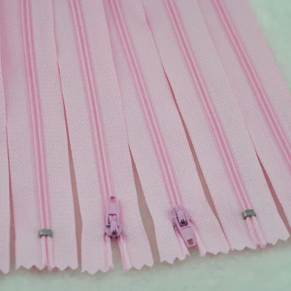 Розовые нейлоновые молнии 20 шт. швейные инструменты для рукоделия 9 дюймов|coil