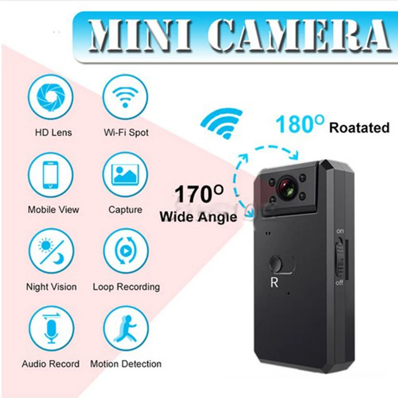MD90 мини камера 4K с Wi Fi Спортивная Камера s Полный HD1080P Беспроводной Ночное видение