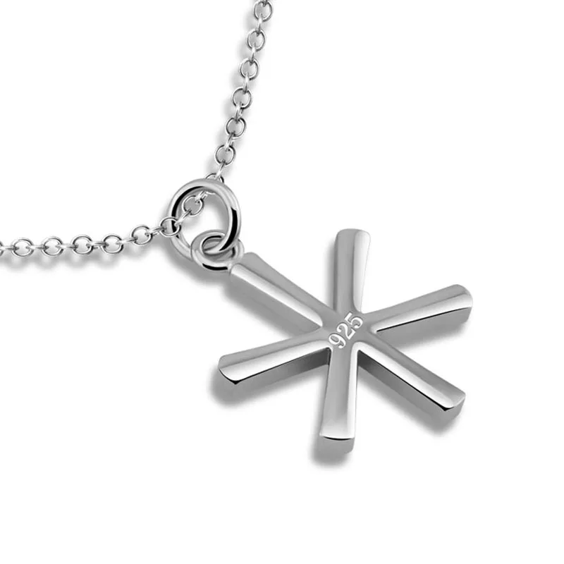 Рождественские подарки. Модный простой кулон в виде снежинки ювелирное изделие