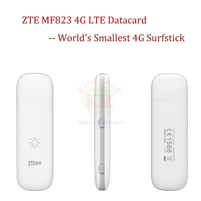 Разблокированный USB-ключ ZTE MF823 USB-накопитель Datacard band 3 7 8 мобильный SIM-карта 4g