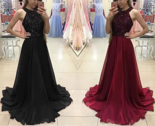 2018 Новый Для женщин длинное торжественное свадебное платье блестками летнее