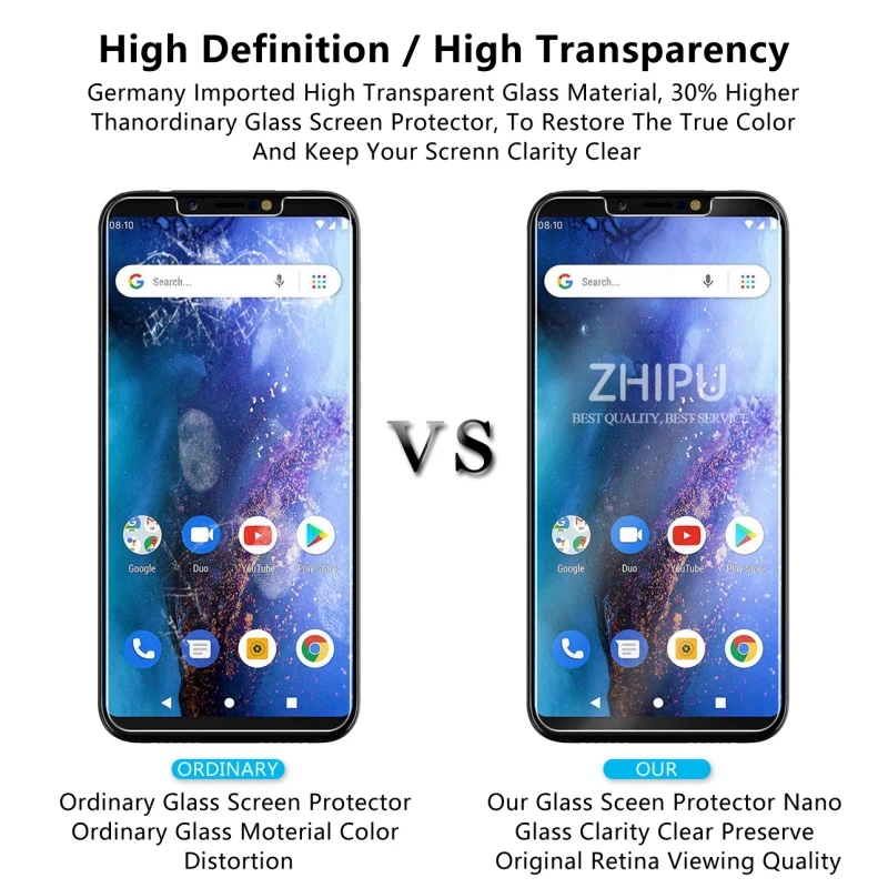 Закаленное стекло для BLU Vivo Go защитное 2.5D 9H Премиум защитная пленка|Защитные