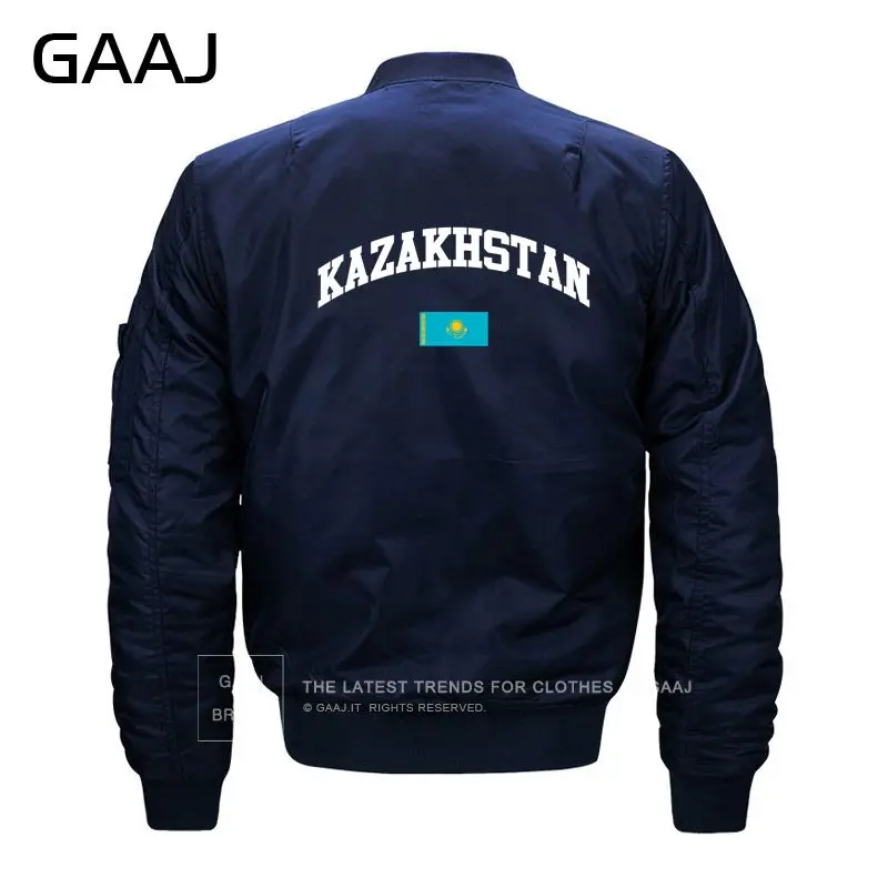 GAAJ Kazakhstan куртка с изображением флага Мужская парка уличная куртка для мужчин ветровка в стиле милитари с круглым вырезом теплая зимняя# UE6MW