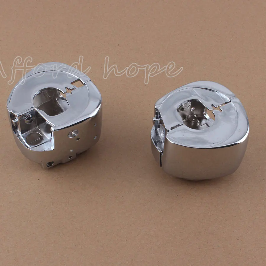 1 Пара мотоциклетный руль переключатель корпус крышка Хром Алюминий для Harley Dyna