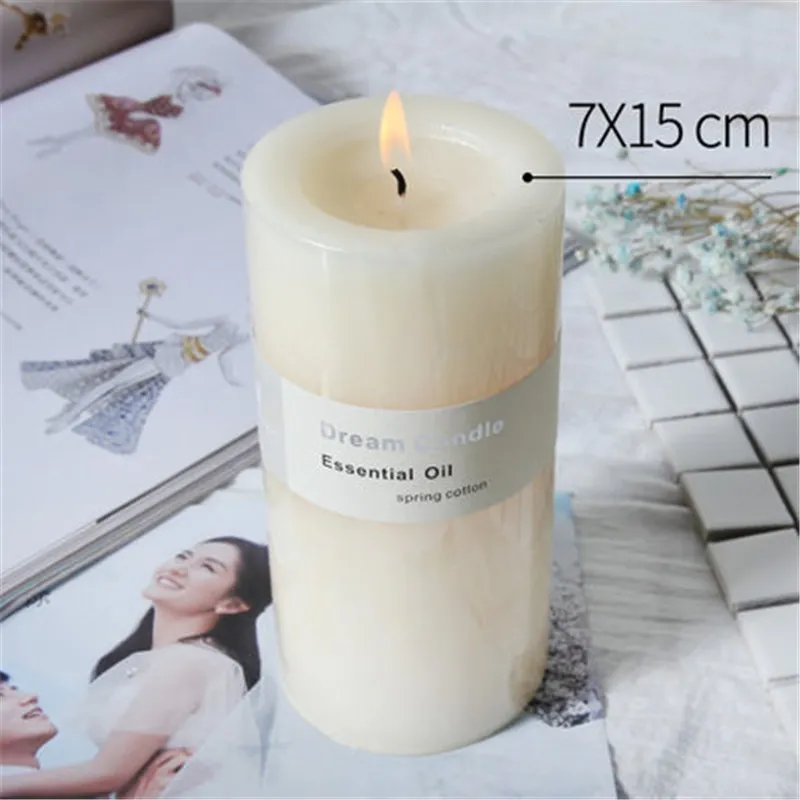 7x15cm Украшение из свечей на свадьбу Bougies Et Chandelle Velas восковые декоративные свечи для изготовления ароматизированных бауги-Бланш свечи JKK092 - Цвет: 7x15cm