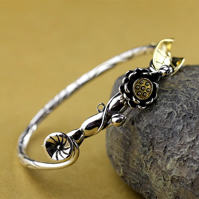 2018 прямые продажи Armbanden Voor Vrouwen 2020 новые модные изделия Thai Ms Lotus Hand S925 чистые
