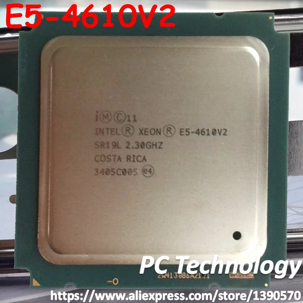 Оригинальный смартфон Intel Xeon E5 4610V2 2,3 ГГц 8 ядер 16 Мб SmartCache E5 4610 V2 FCLGA2011 95 Вт 1 год бесплатная доставка