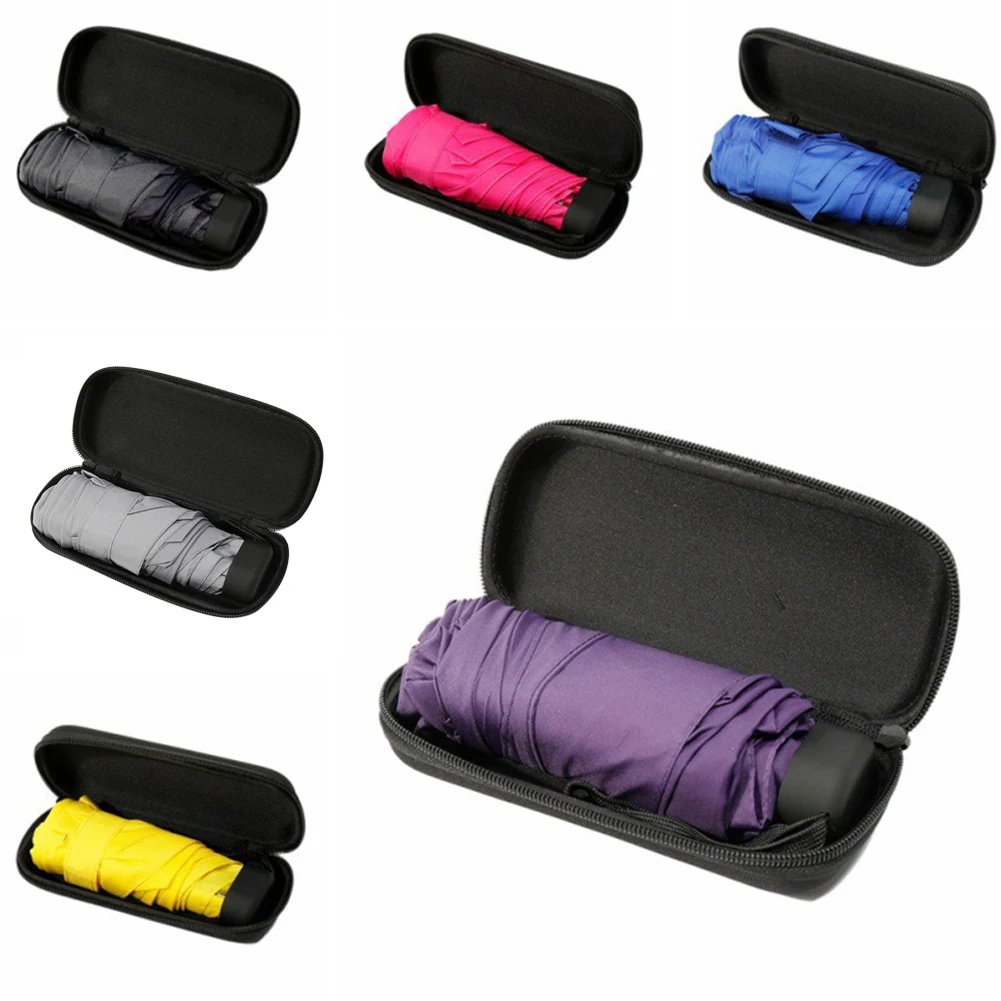 Модный складной зонт ультра легкий дождевик мини Карманный ветрозащитный