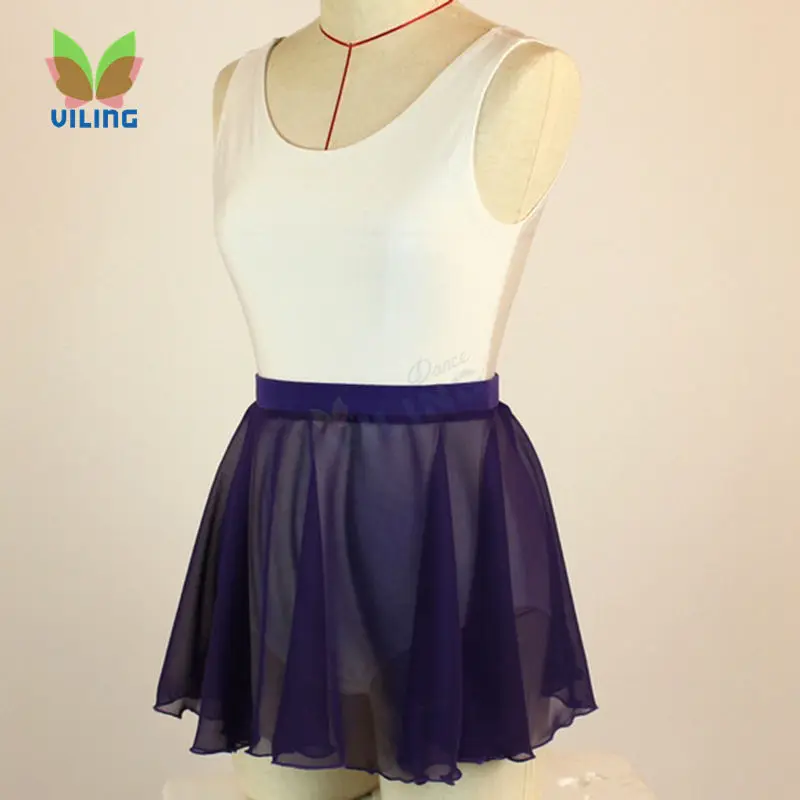 

adult ballet wrap skirts,high quality chiffon ballet skirt elastic waist ballerina dance skirt for girls 60X0099C