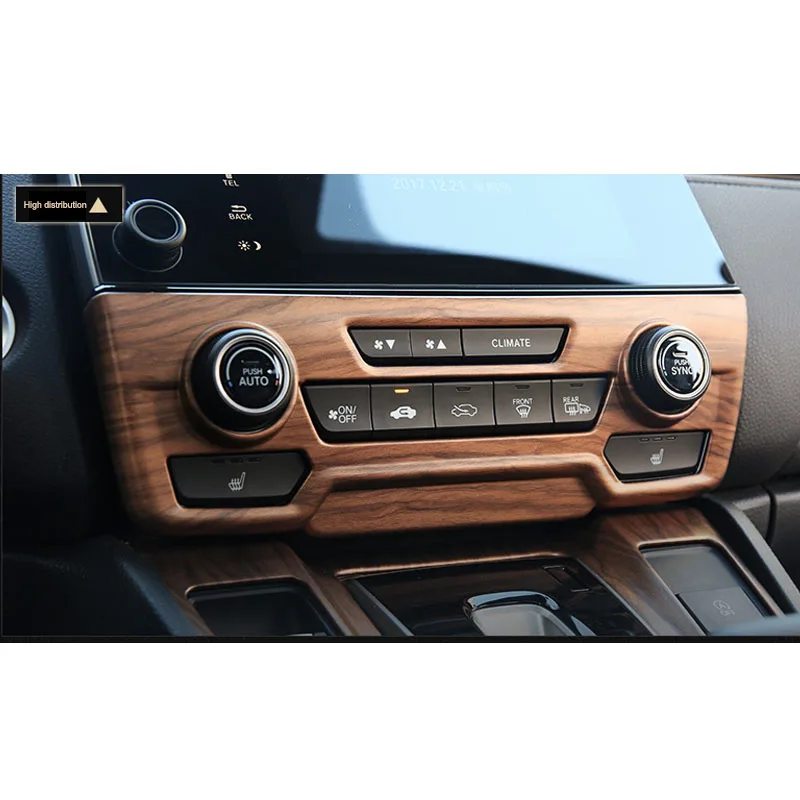 ABS персиковое дерево зерна центральная консоль CD панель крышка совместима с Honda CRV
