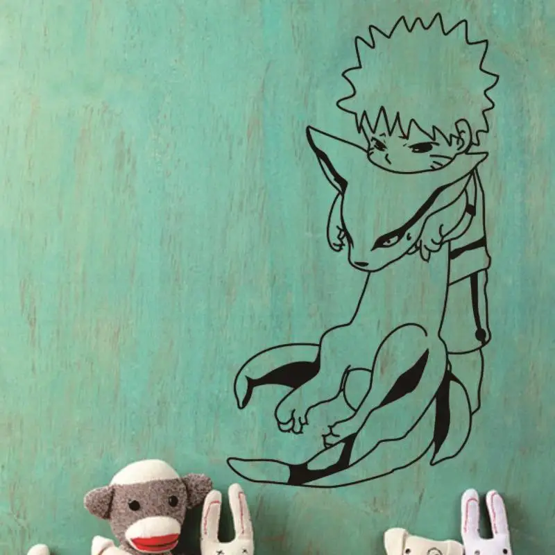 Uzumaki Наруто комиксы и анимация Наклейка Логотип Виниловые настенные наклейки