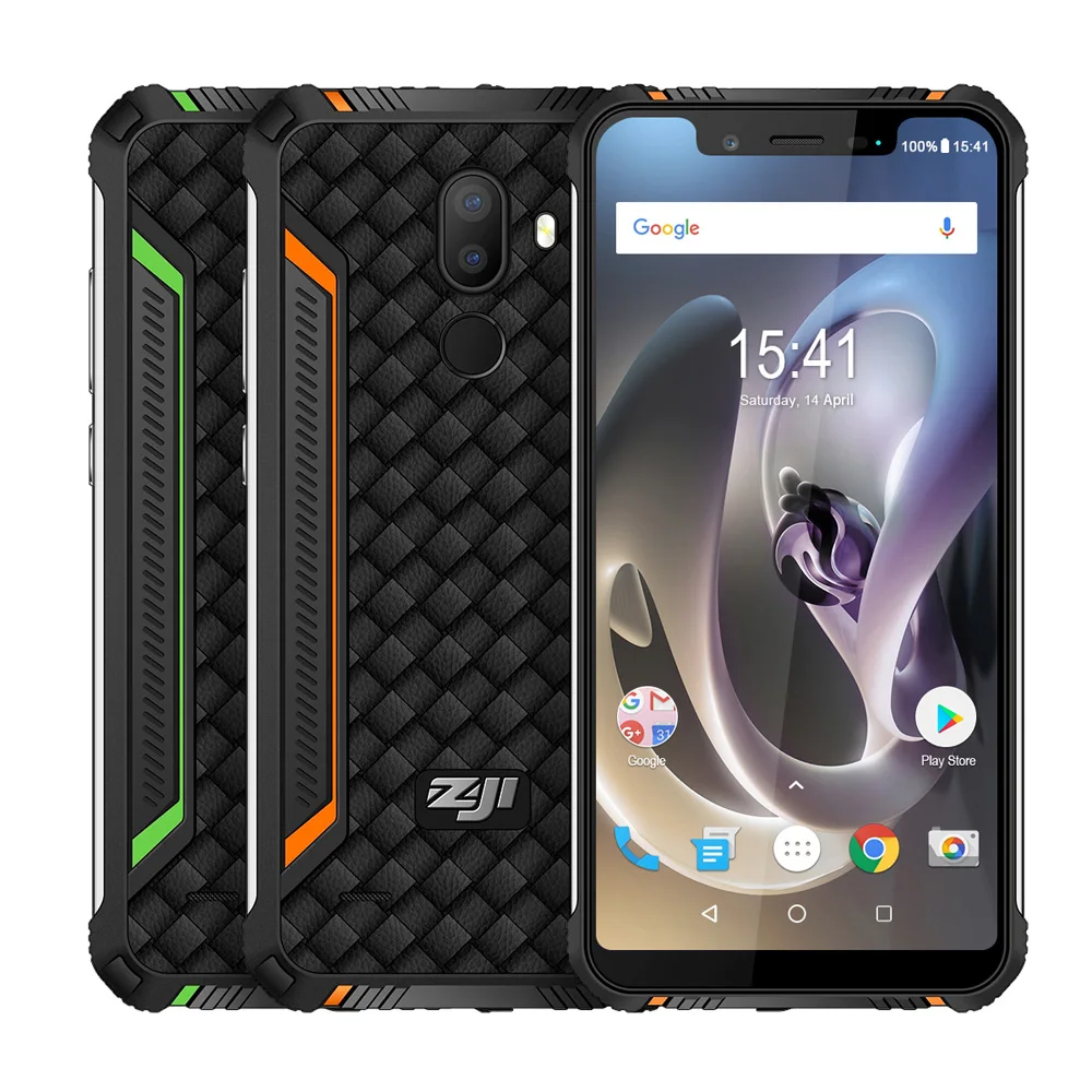 ZJI Z33 IP68 водонепроницаемый прочный смартфон 5 85 ''Notch HD + Android 8 1 MTK6739 3 ГБ 32 4600 мАч
