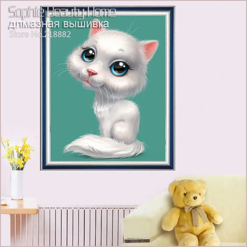 2018 горячая Распродажа рекламная вышивка из смолы для кошек мозаика с животными 5d