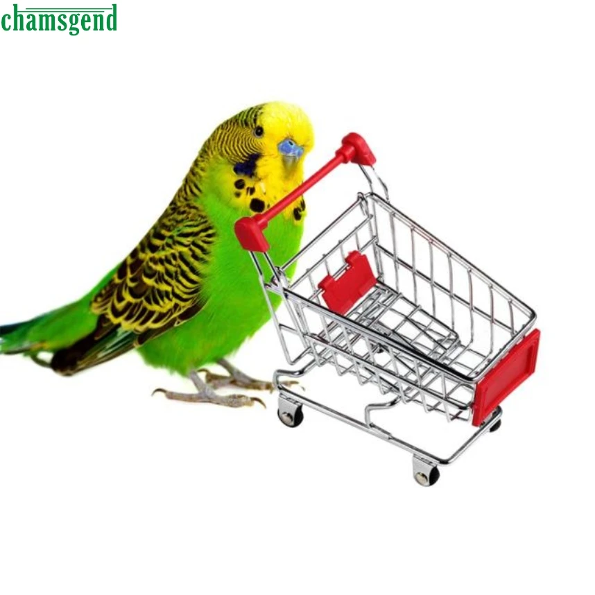 CHAMSGEND 1 шт. Мини Супермаркет Корзина Тележка для домашних животных Птица Попугай