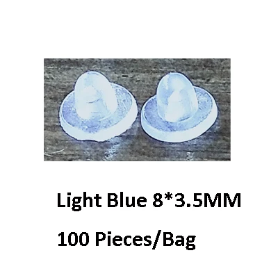 100 Pieces-Pack BoYuTe белый прозрачный мягкий силиконовый анти-боль уха клип Pad Серьги Аксессуары DIY ювелирных изделий Компоненты - Цвет: 100 Pieces-Pack