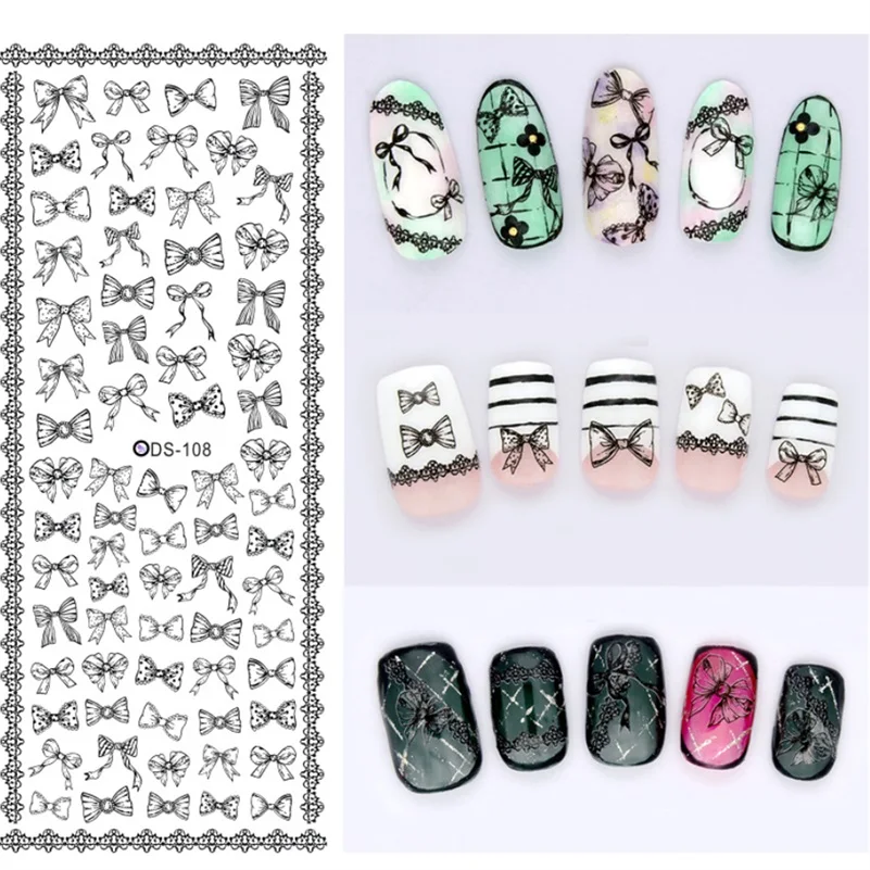 Галстук бабочка для платок|water transfer stickers|transfer stickerfor manicure |