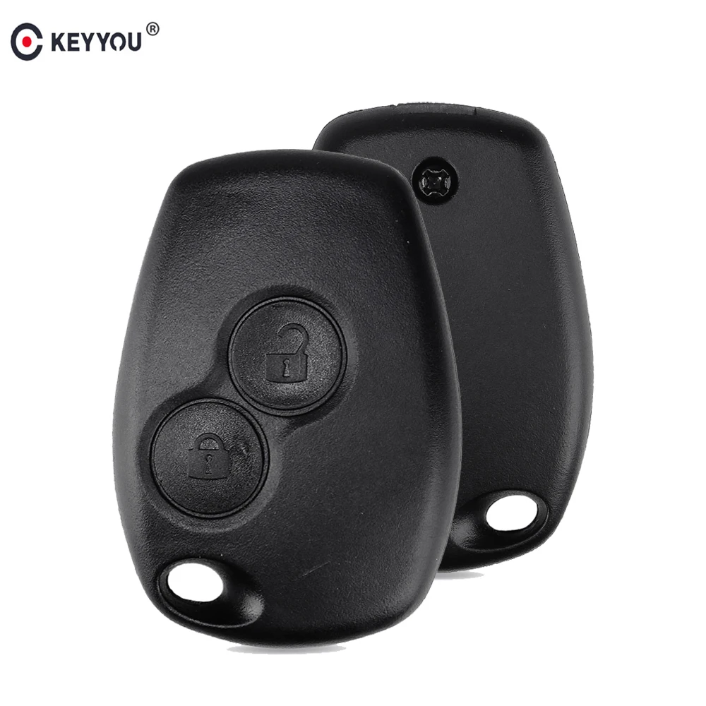 Чехол KEYYOU для Renault Megane Modus Espace Laguna Duster Logan DACIA Sandero Fluence Clio Kango NISSAN ALMERA 2 кнопки|Ключ от