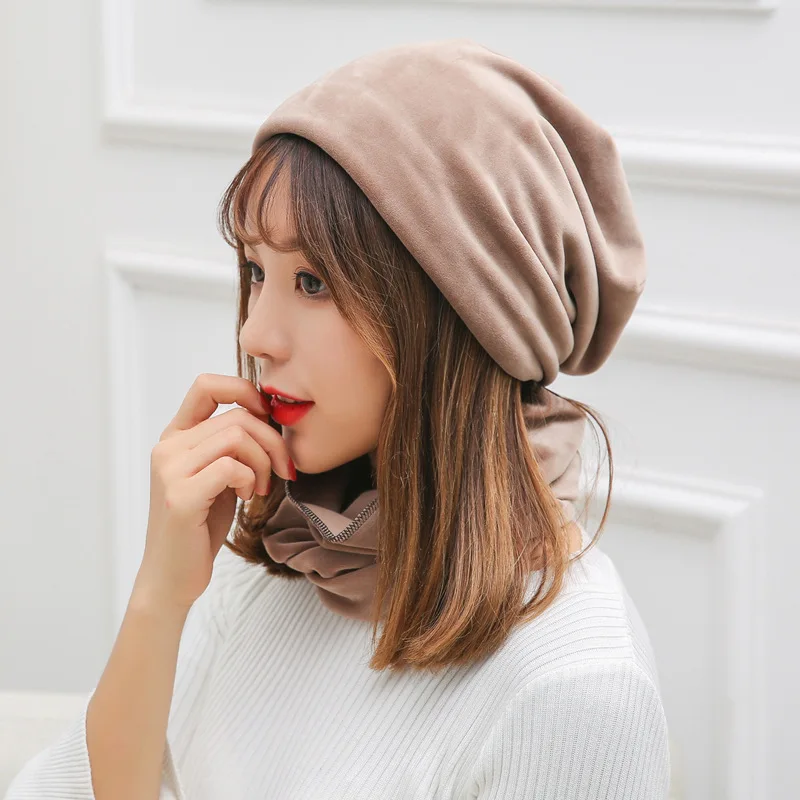 2018 новейший модный зимний набор шапки и шарфа Женская Повседневная Лыжная
