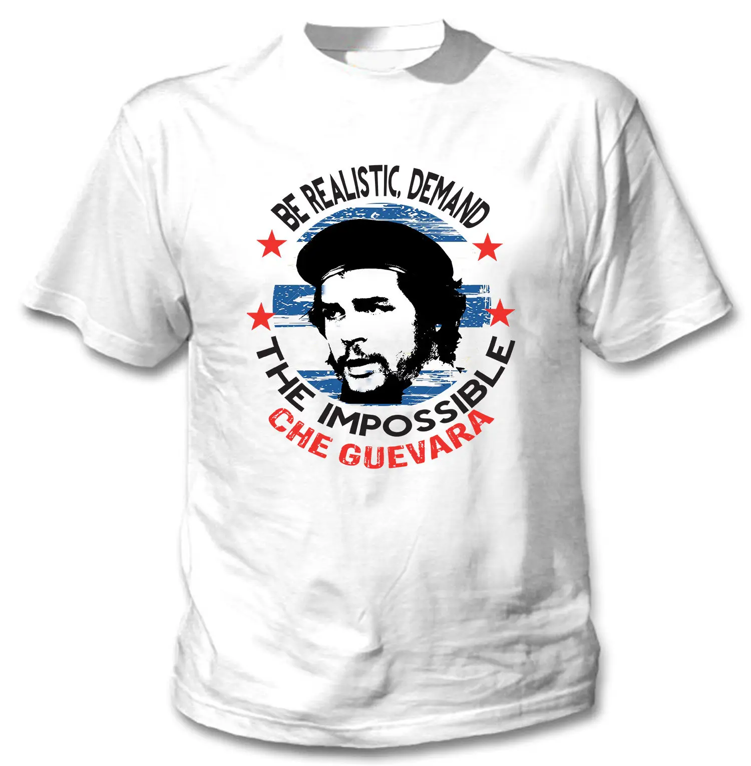 

2019 CHE GUEVARA DEMAND THE IMPOSSIBLE - NEW COTTON WHITE TSHIRT