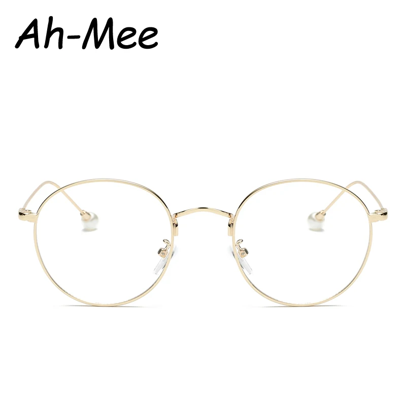 Ретро Металлические Женские оправы для очков круглые оптические очки чтения с