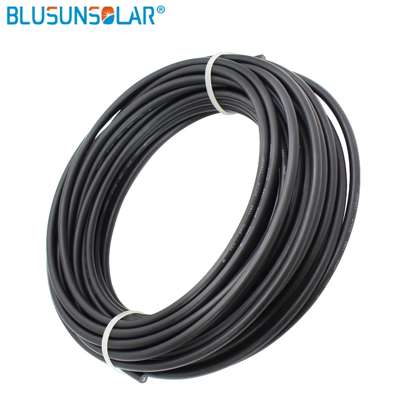 

10M Red &10M Black 10AWG 6mm2 Solar Cable PV Cable Wire Copper Conductor XLPE Jacket TUV UL Certifiction EU CN Warehouse