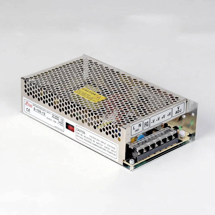 S серия 150 Вт AC DC 12 В 24 в преобразователь 15 10a металлический корпус smps 36 cctv источник