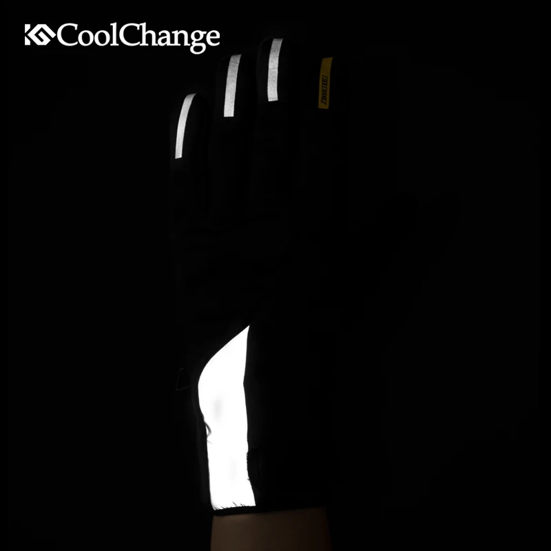 Велосипедные перчатки CoolChange зимние водонепроницаемые теплые спортивные