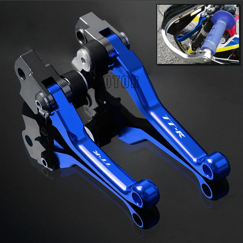 Мотокросс DirtBike ЧПУ Pivot тормозные рычаги сцепления для YAMAHA TTR250 93-97 TTR600 98-02 TTR 250 600 Ручка велосипеда ямы окунь рычаг