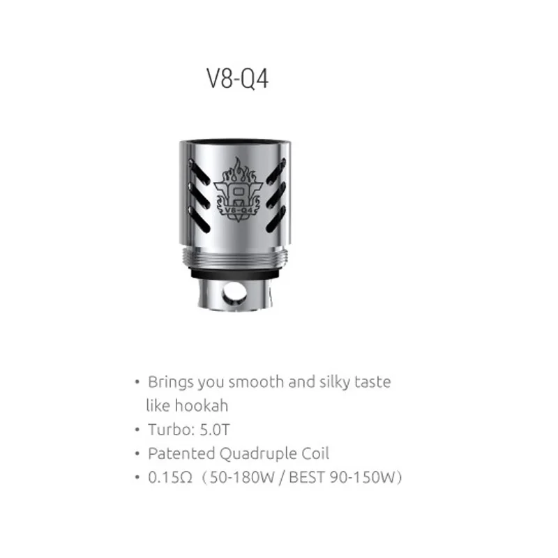 3 шт. SMOK TFV8 катушки V8-X4/V8-Q4/V8-T6/V8-T10 ядро Decuple/Quad/Sextuple/Octuple головка для зверь танк