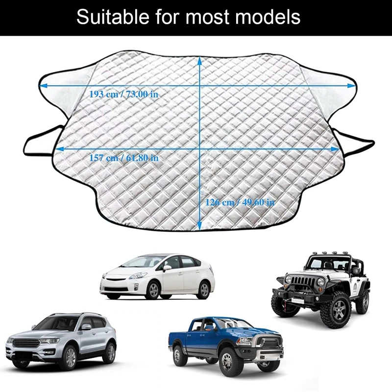

Car Sun Shade UV Windscreen Cover Protector Car Front Window Sun Visor Fits Windshields of Various Sizes in All Weather Anti-
