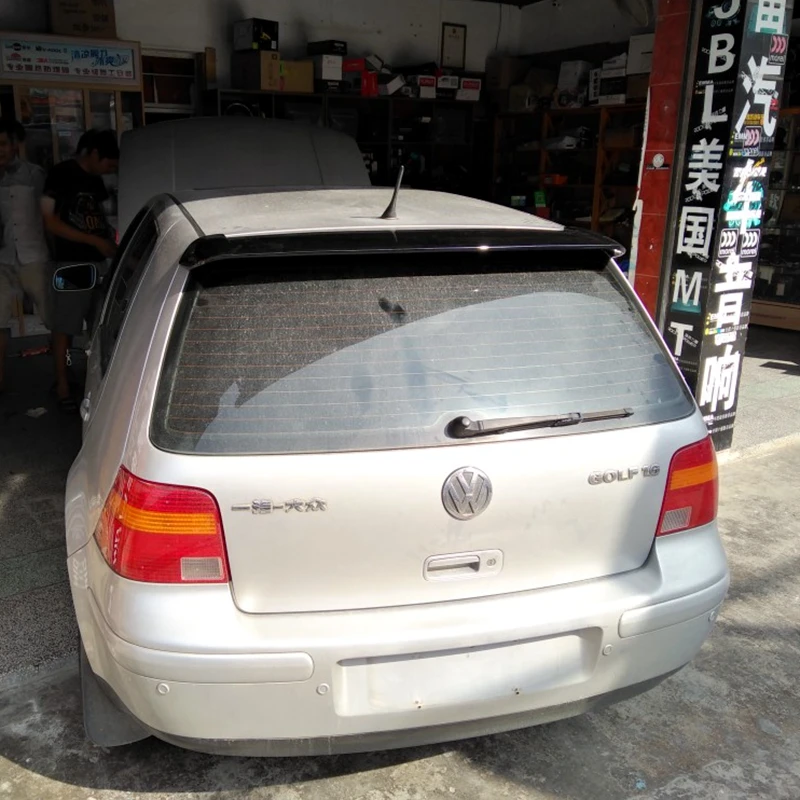 Для Volkswagen GOLF 4 спойлер 1998-2004 высокое качество абс материал заднее крыло праймер цвет задний спойлер модифицированный спойлер