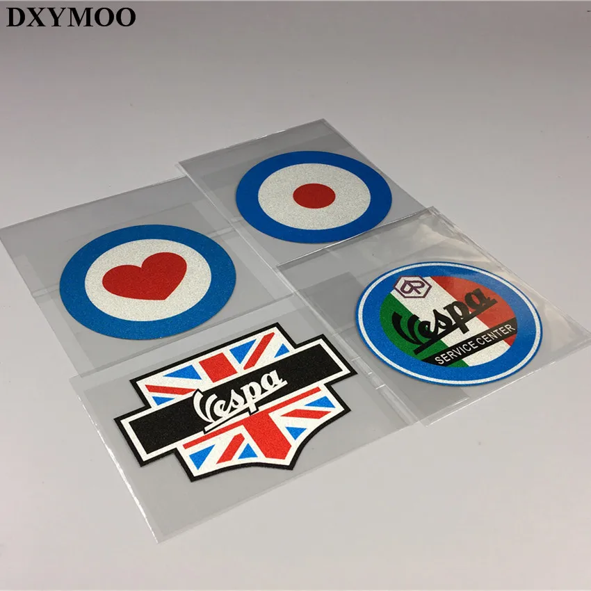 4 шт. светоотражающие наклейки на автомобиль PIAGGIO Vespa Club UK Flag|car stickers decals|styling carcar