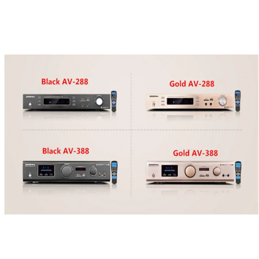 AV 388 / 288 600W 5 1 канальный Bluetooth домашний кинотеатр усилитель звука для караоке