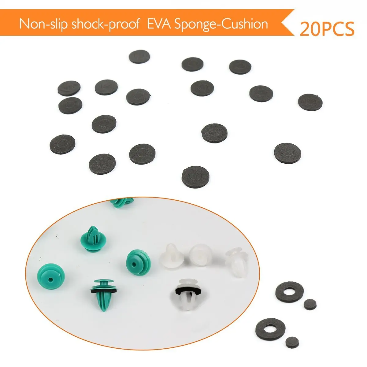 Ассортимент автомобильных зажимов 299 шт. большинство нейлоновых заклепок для