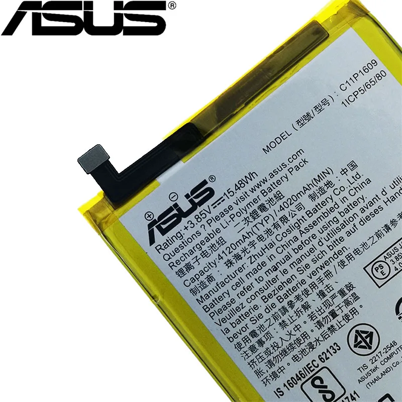 ASUS 4120 мА/ч, C11P1609 Батарея для Asus zenfone 3 max 5,5 ZC553KL X00DDA zenfone 4 max 5,2 ZC520KL X00HD чехол для телефона