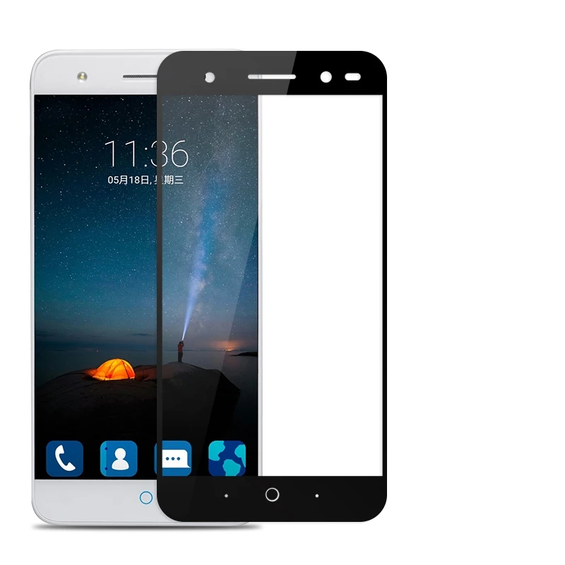 3D закаленное стекло для ZTE Blade V7 Lite Полное покрытие экрана Взрывозащищенная