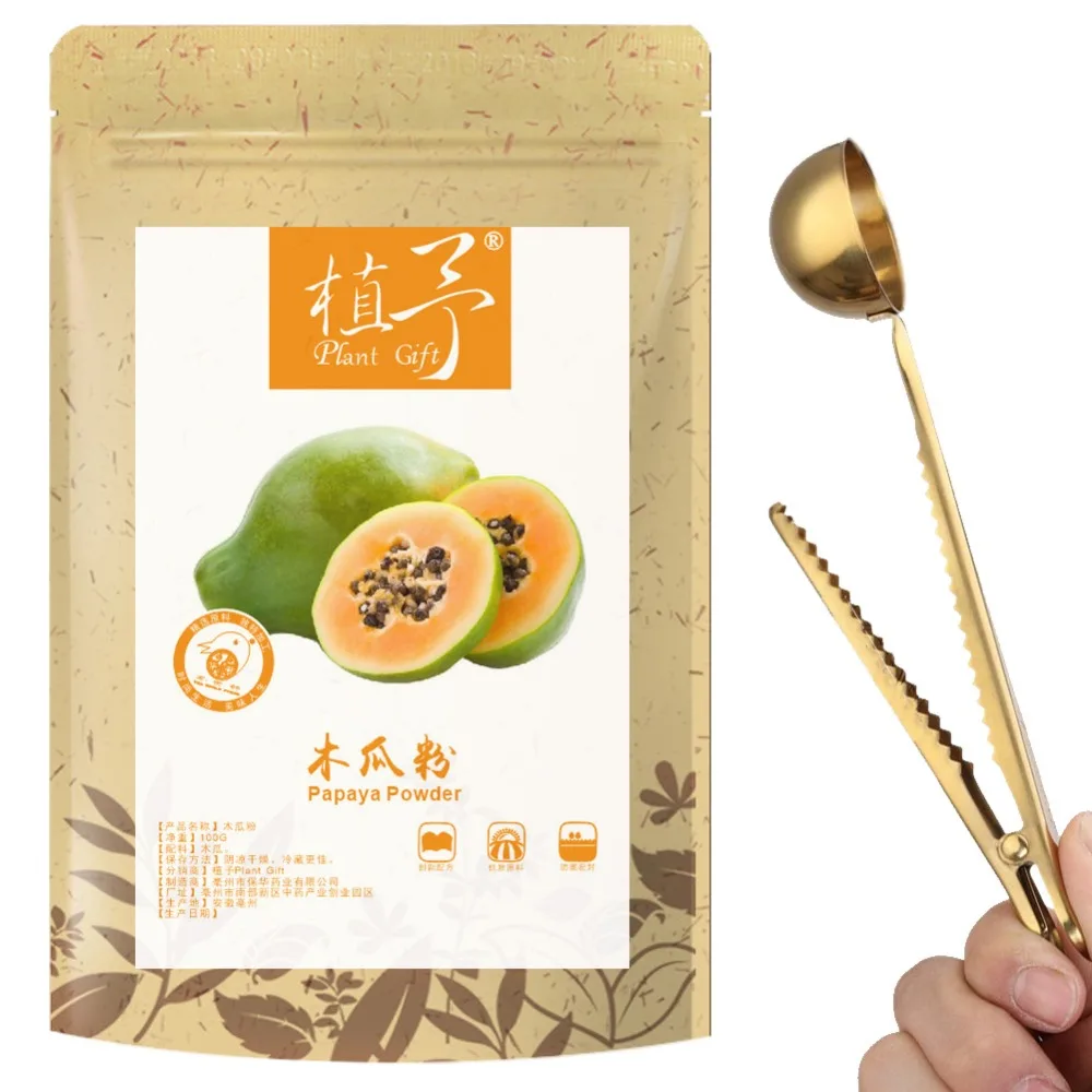 100% натуральный растительный папайи пудра Пленочные Материалы мука порошок уход