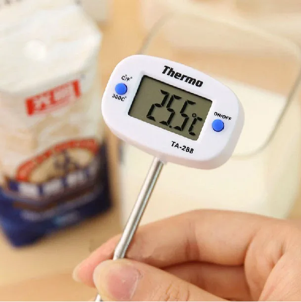 Мини цифровой термо измеритель температуры термометр для кухни барбекю воды