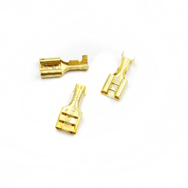 100 шт. латунные соединители для автомобильных колонок 6 3 мм|connector set|connector brassconnector