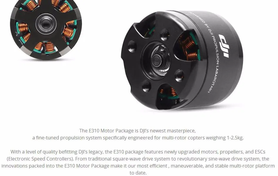DJI Квадрокоптер настроенная двигательная система E310 (4 * двигатель/ESC 4 пары