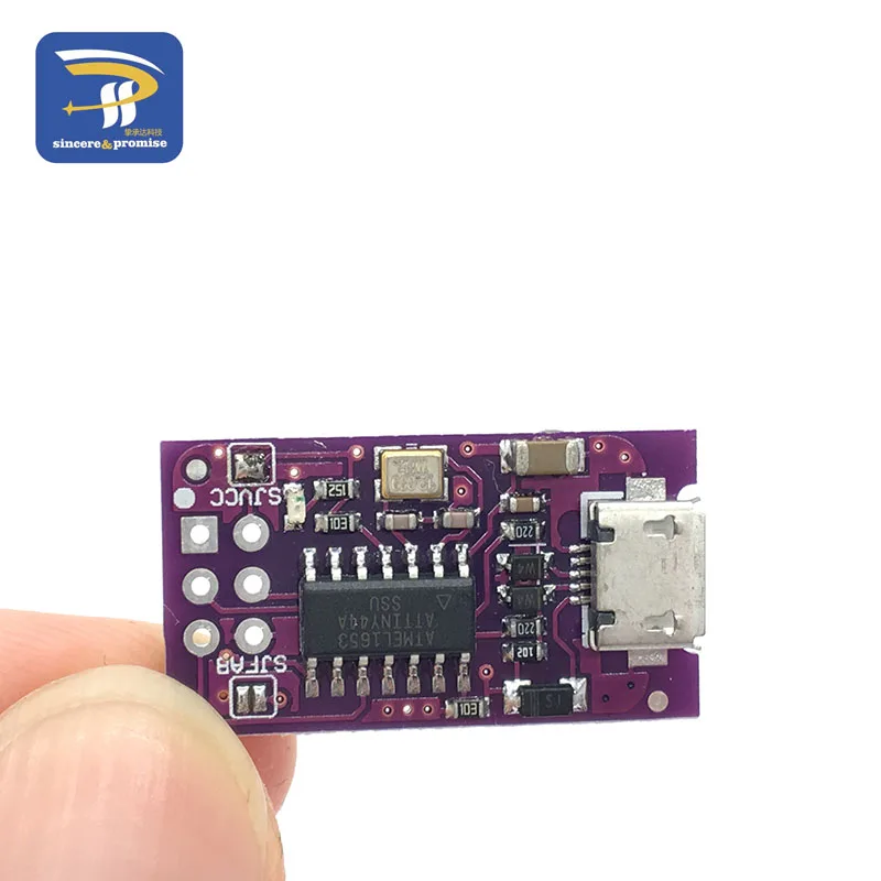 Микро-usb крошечный AVR ISP ATtiny44 ATTiny45 ATTiny85 USBTinyISP программист модуль для Arduino IDE загрузчик ISP микроконтроллер 5 В
