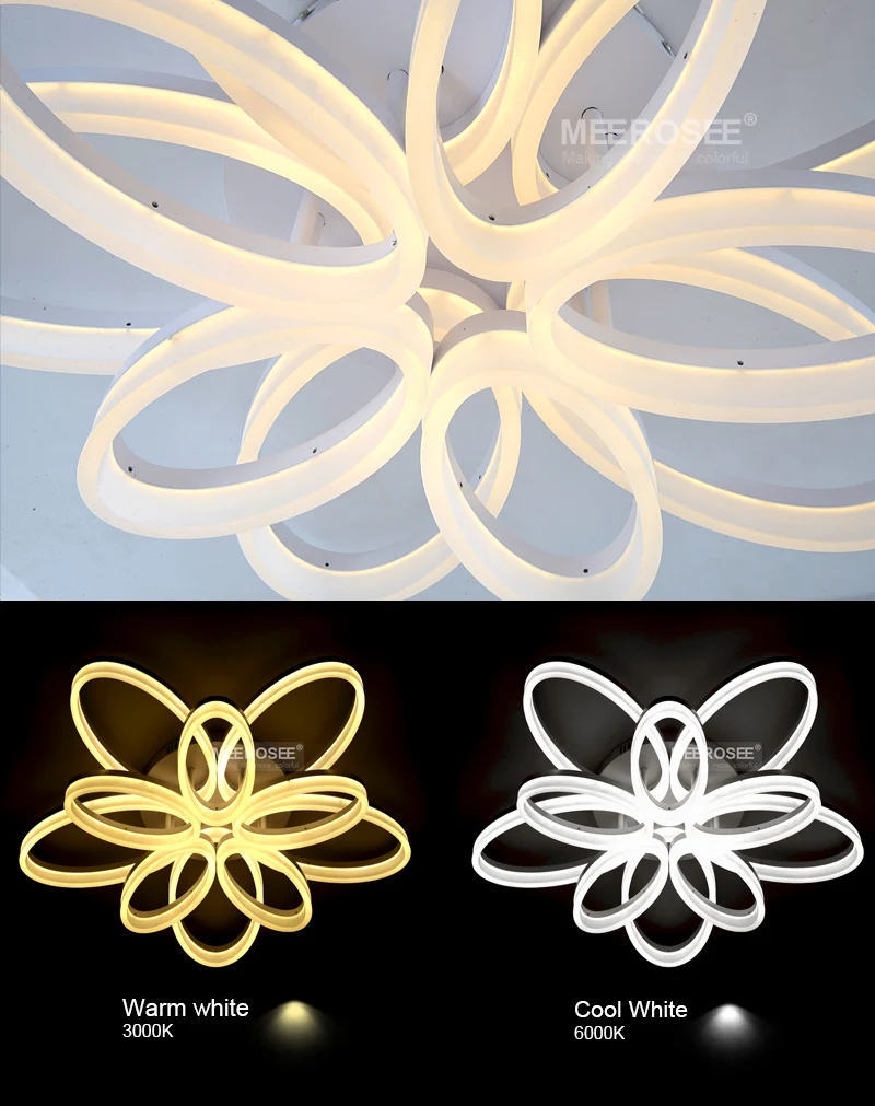 Современный СВЕТОДИОДНЫЙ Потолочный Светильник Белый Акриловые СВЕТОДИОДНЫЕ