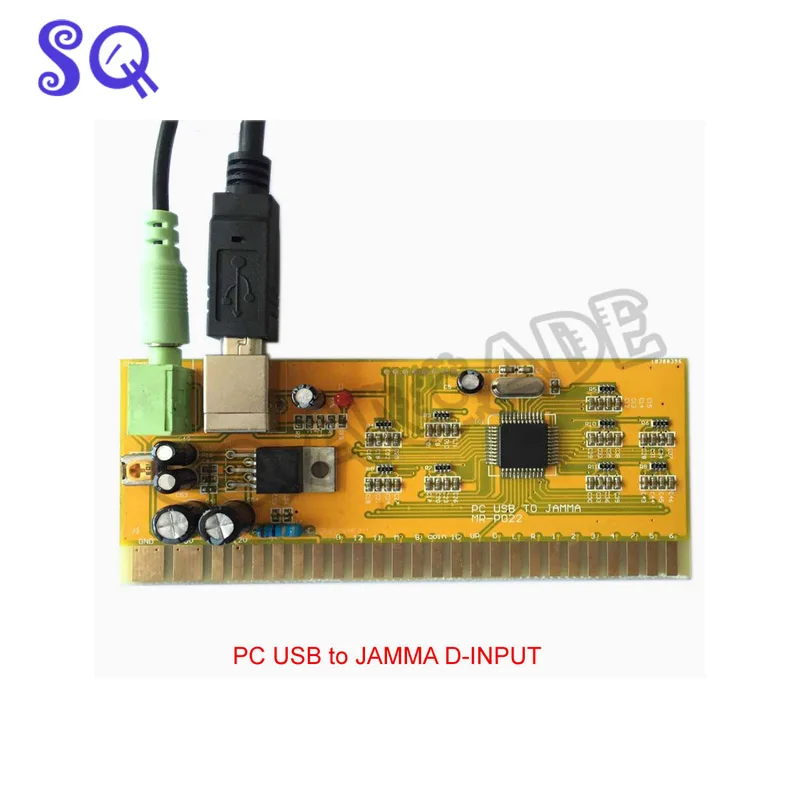 ПК USB к JAMMA аркадный конвертер платы контроллера для файтингов|pc usb to jamma|usb jammajamma