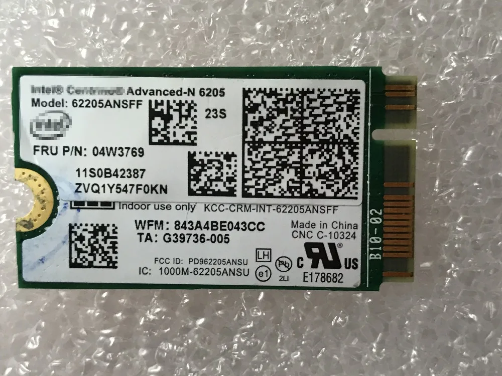 Двухдиапазонный беспроводной адаптер NGFF для Lenovo Thinkpad 2013 X1 CARBON FRU 04W3769 6205 ANSFF Wi Fi