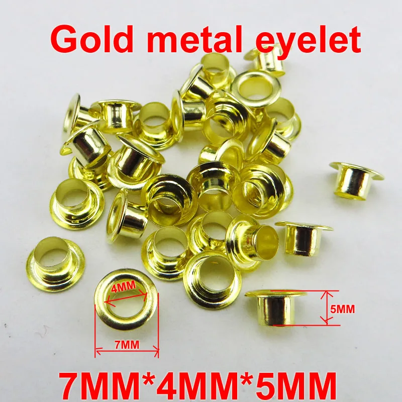 

300PCS 7*4*5MM METAL Bronze tone EYELET decoration button sewing clothes accessory buttons bag SHOES eyelets ME-069