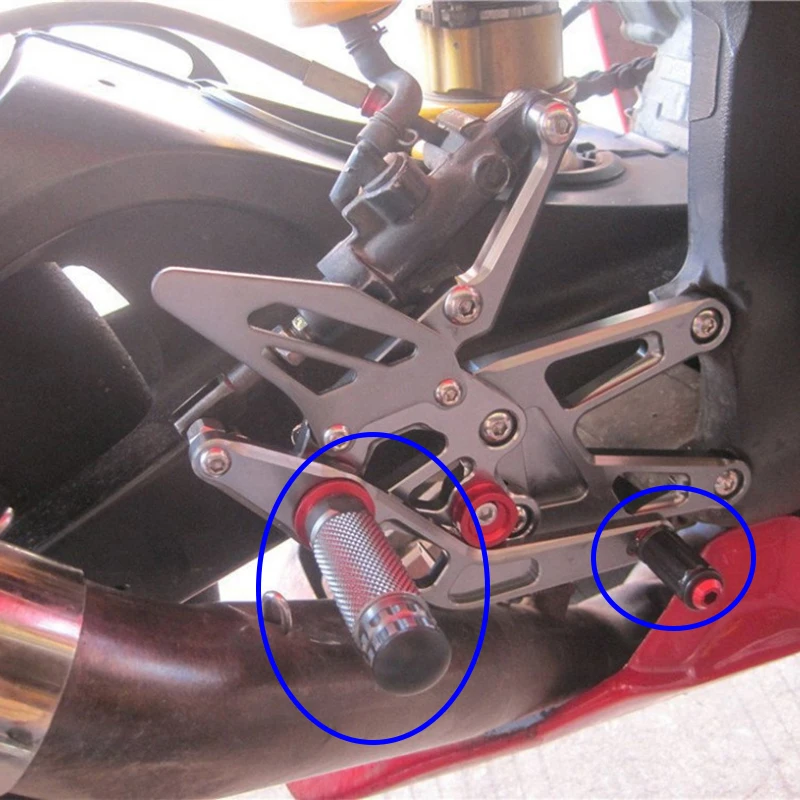 Замена мотоцикла CNC крепежные вкатанные Алюминиевые Подножки подножки педали