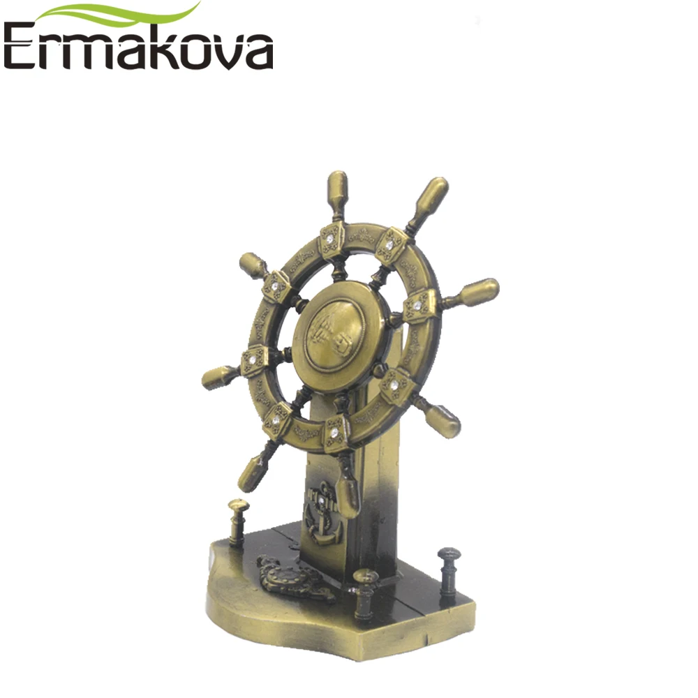ERMAKOVA металлический Ретро корабль модель рулевого колеса рыбалка стоящий руль