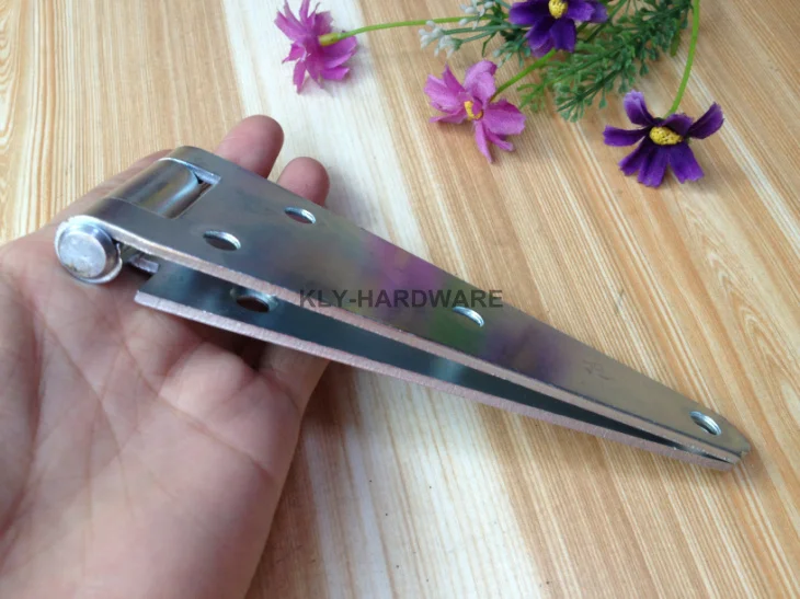 6 inch Heavy Duty Strap Hinges Zinc Plated black hinge shed door hardware |
