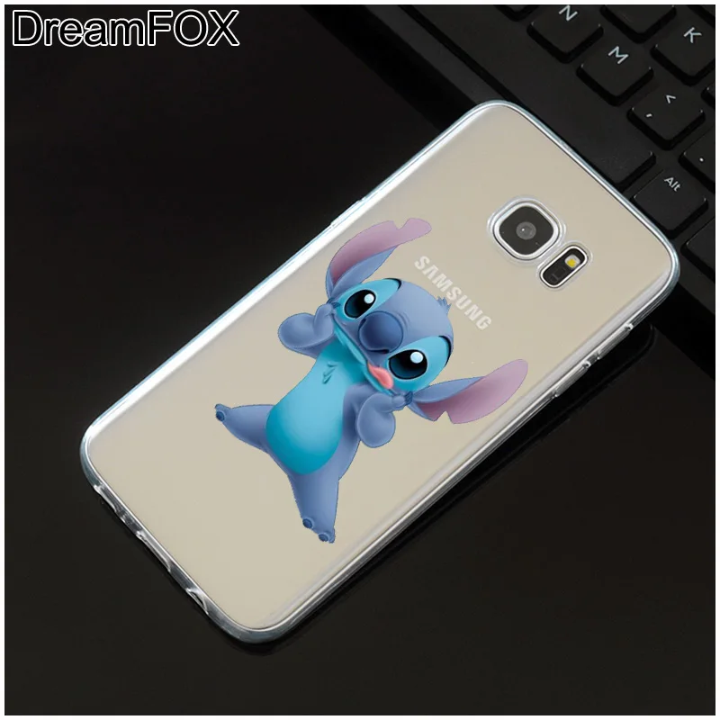 DREAMFOX L062 Лило и Ститч Мягкий ТПУ силиконовый чехол для samsung Galaxy Note S 7 8 9 10 10e 11 11e Lite Edge